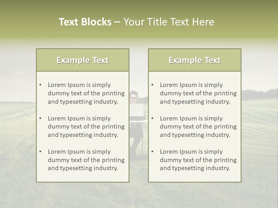 Caucasian Voyage Technology PowerPoint Template