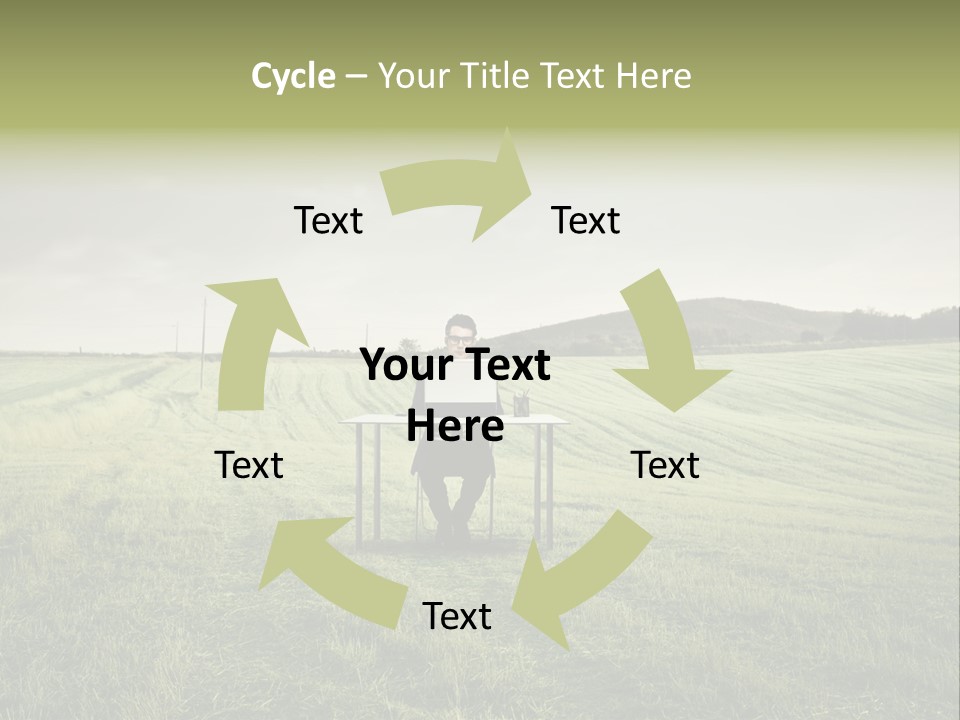 Caucasian Voyage Technology PowerPoint Template