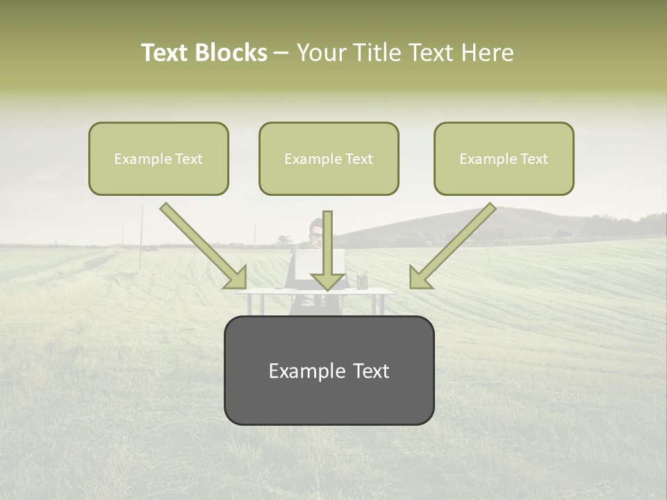 Caucasian Voyage Technology PowerPoint Template