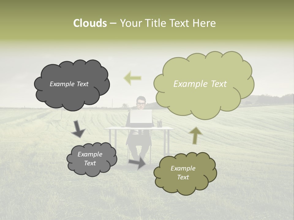 Caucasian Voyage Technology PowerPoint Template