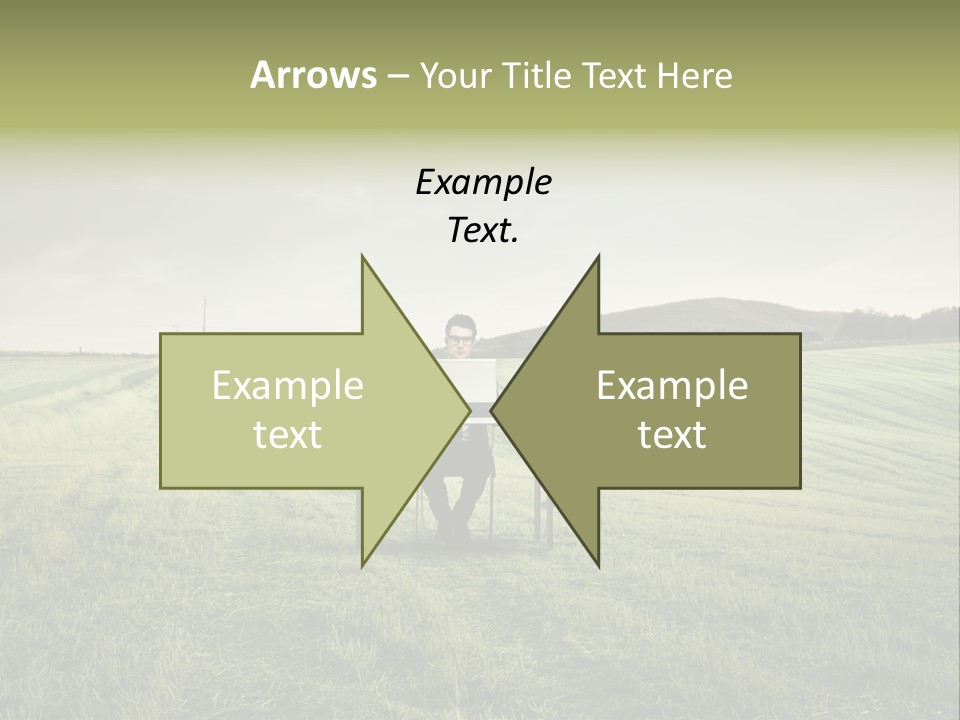 Caucasian Voyage Technology PowerPoint Template
