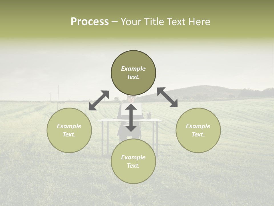 Caucasian Voyage Technology PowerPoint Template