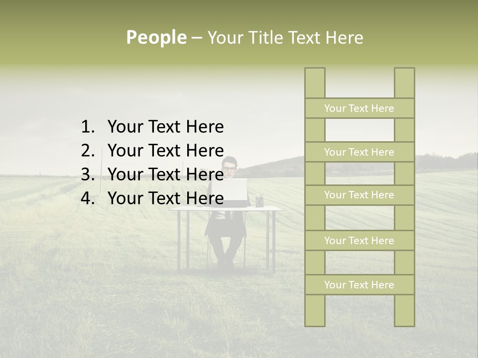 Caucasian Voyage Technology PowerPoint Template