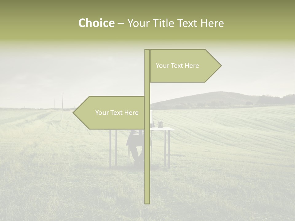 Caucasian Voyage Technology PowerPoint Template