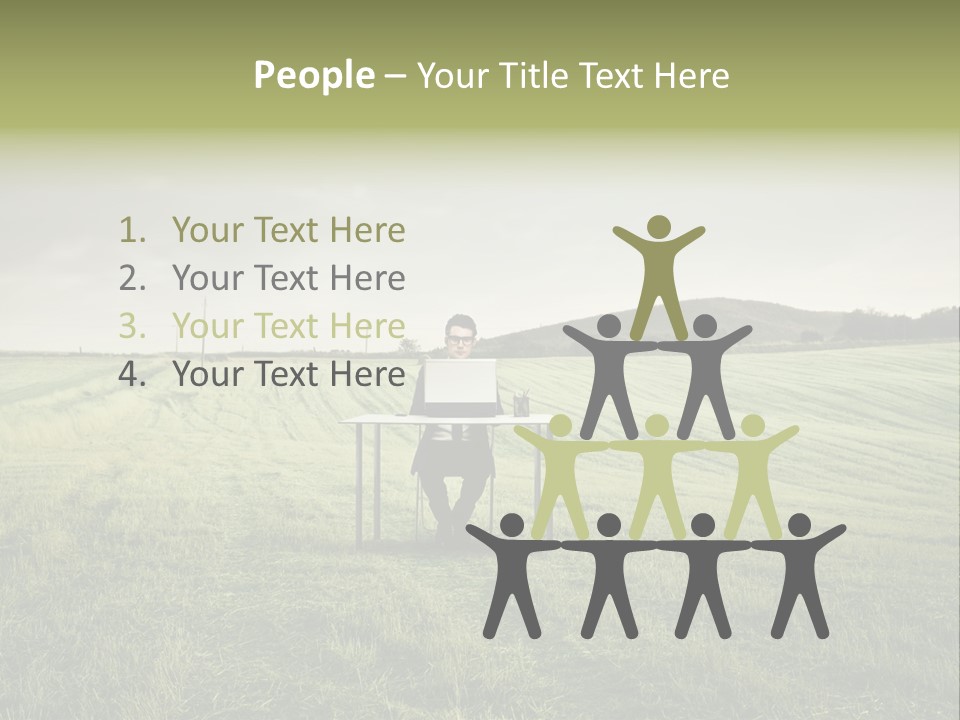 Caucasian Voyage Technology PowerPoint Template