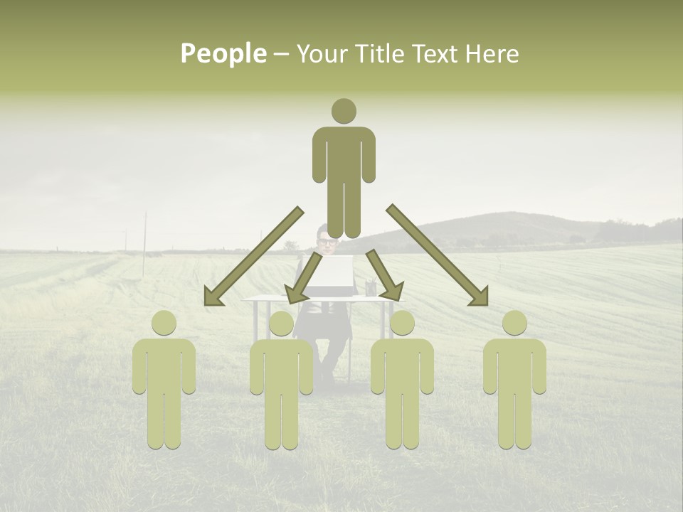 Caucasian Voyage Technology PowerPoint Template