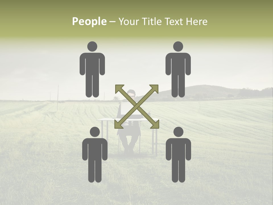 Caucasian Voyage Technology PowerPoint Template