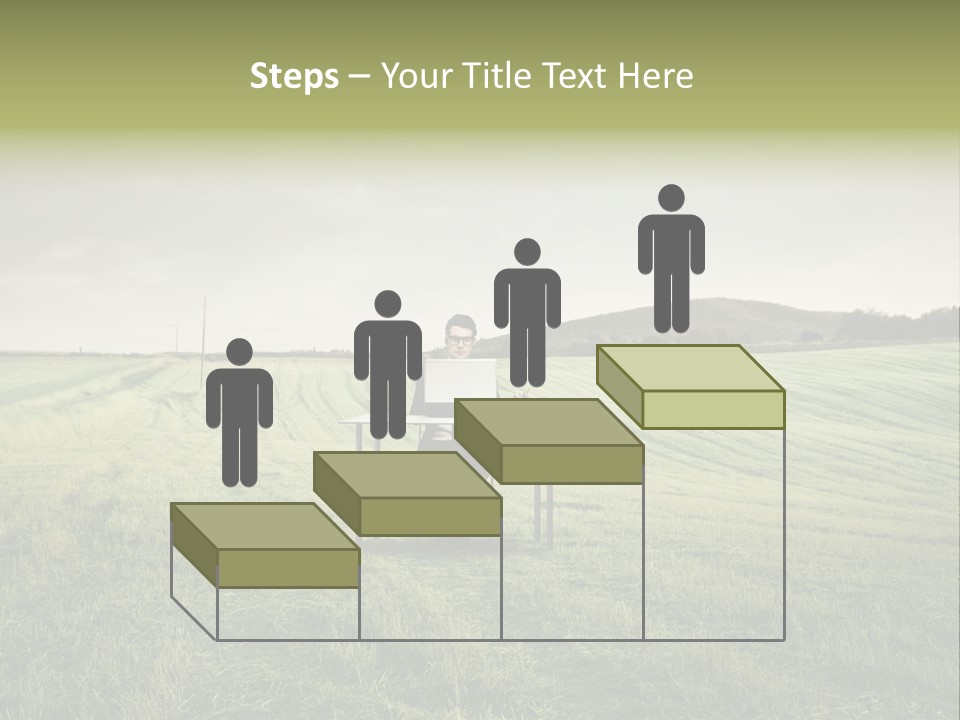 Caucasian Voyage Technology PowerPoint Template