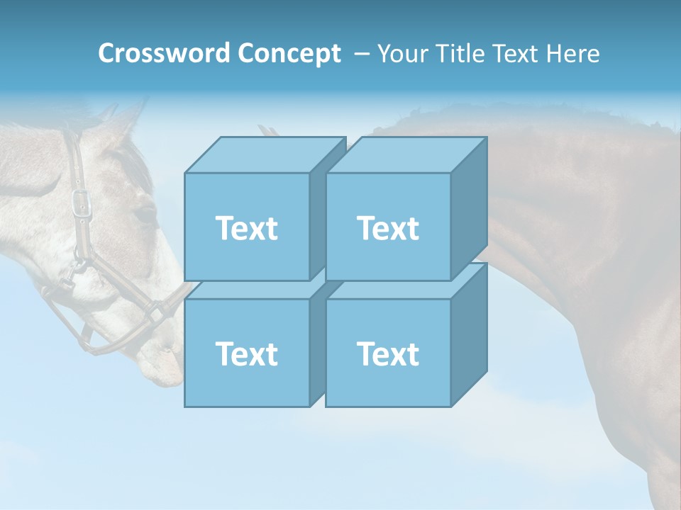 Friendship Blue Power PowerPoint Template