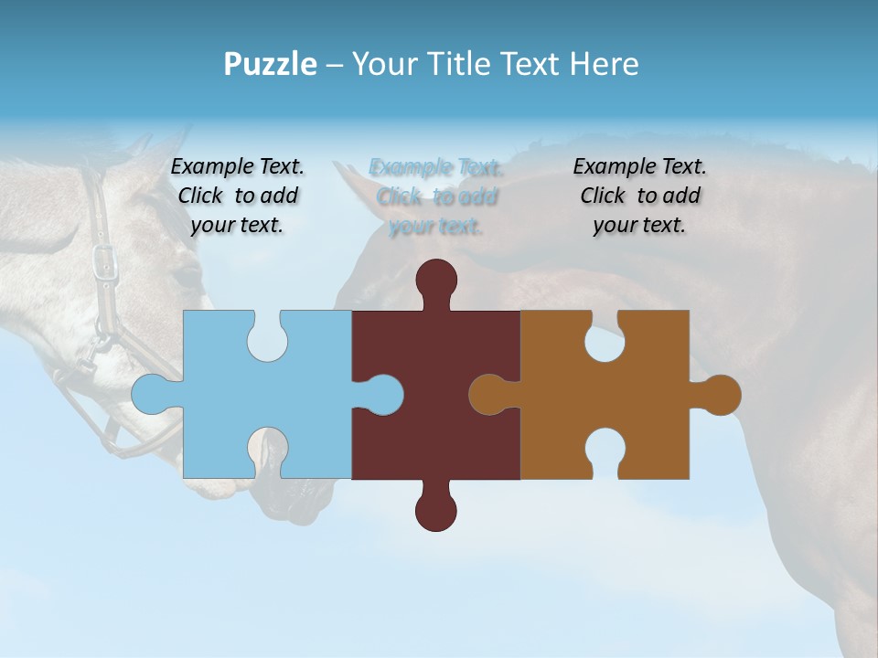 Friendship Blue Power PowerPoint Template