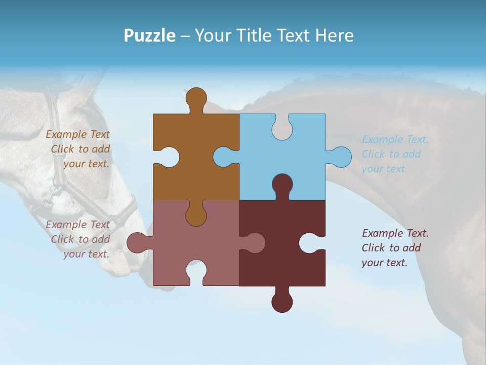 Friendship Blue Power PowerPoint Template