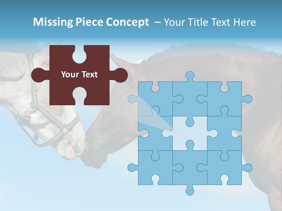 Friendship Blue Power PowerPoint Template