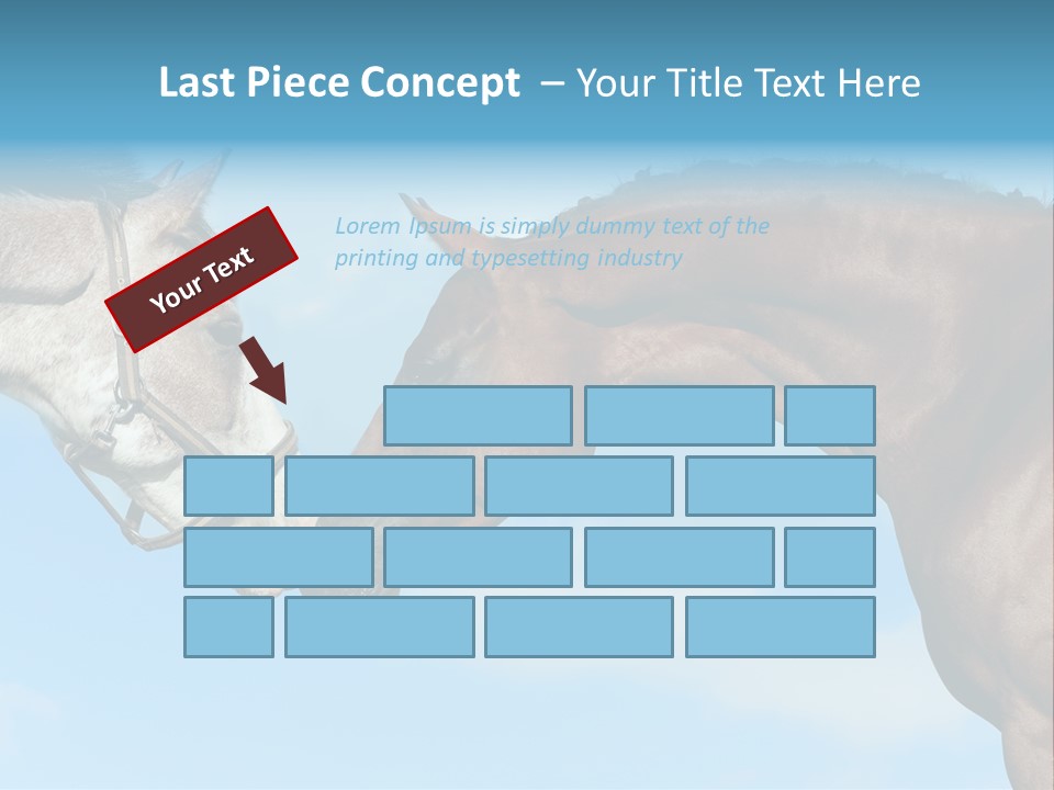 Friendship Blue Power PowerPoint Template