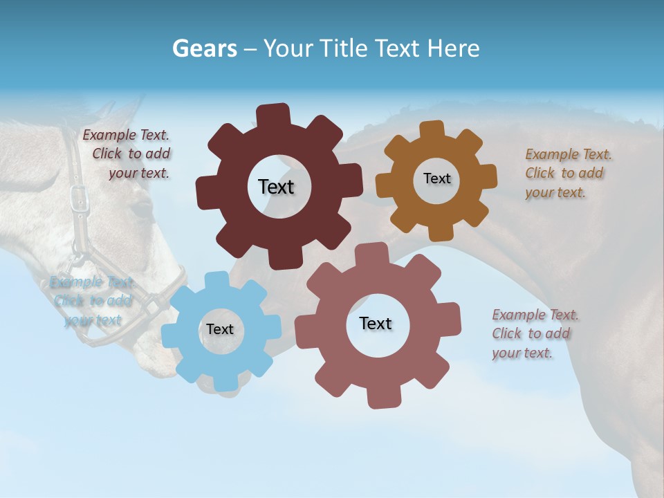 Friendship Blue Power PowerPoint Template