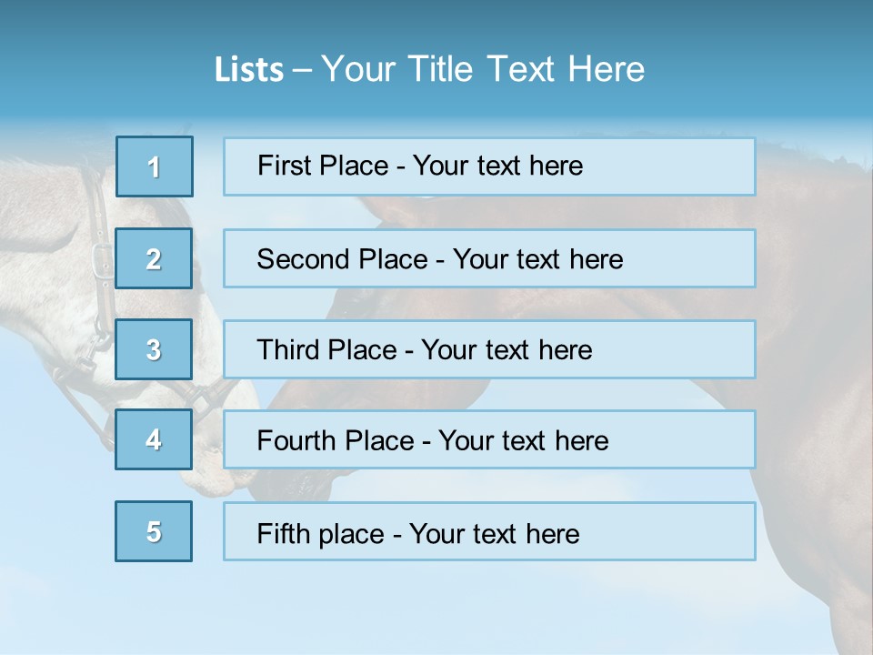 Friendship Blue Power PowerPoint Template