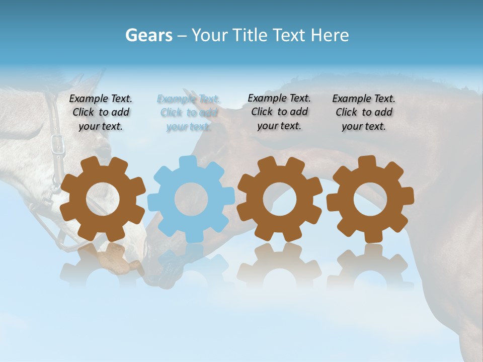 Friendship Blue Power PowerPoint Template