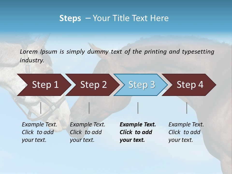 Friendship Blue Power PowerPoint Template