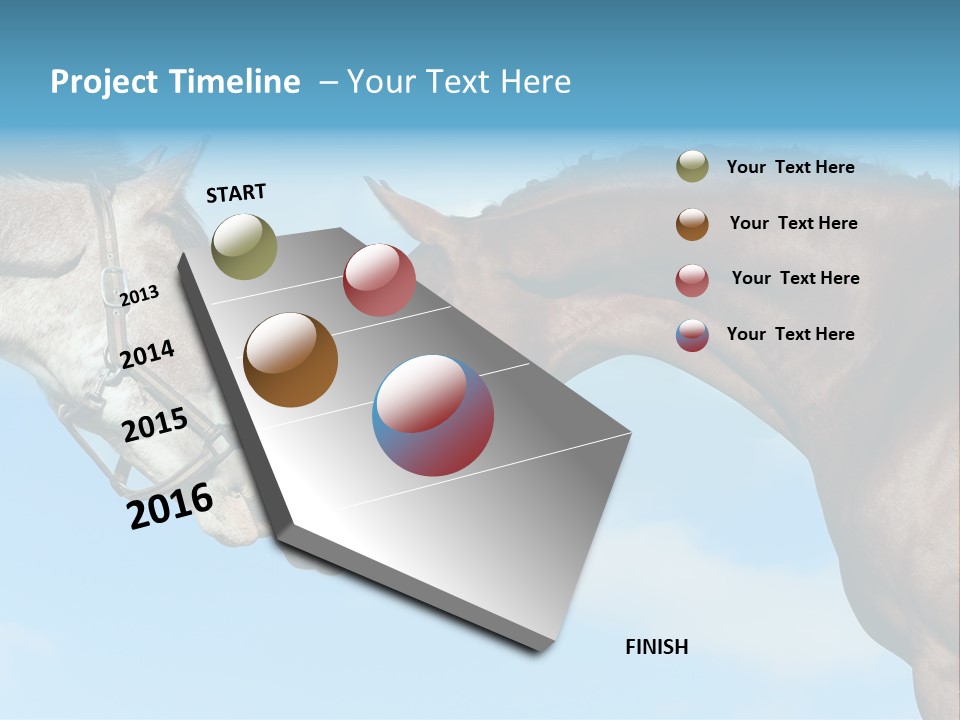 Friendship Blue Power PowerPoint Template