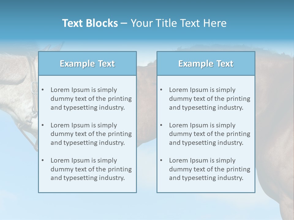 Friendship Blue Power PowerPoint Template