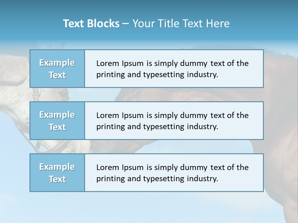 Friendship Blue Power PowerPoint Template