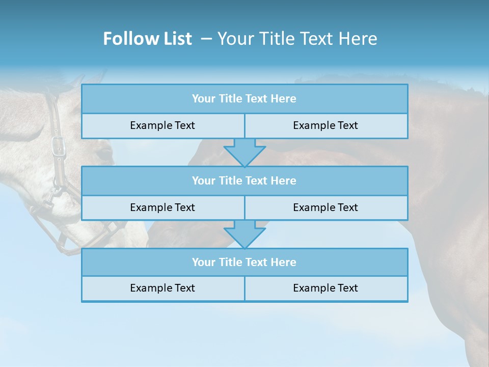 Friendship Blue Power PowerPoint Template