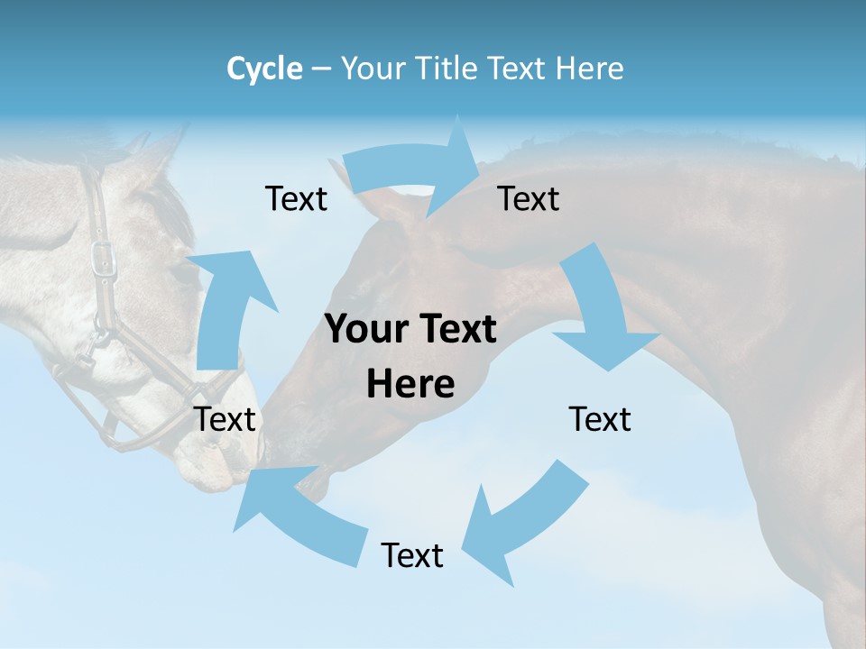 Friendship Blue Power PowerPoint Template