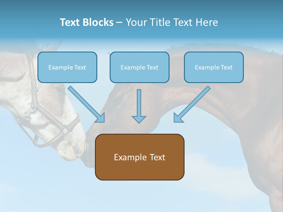 Friendship Blue Power PowerPoint Template