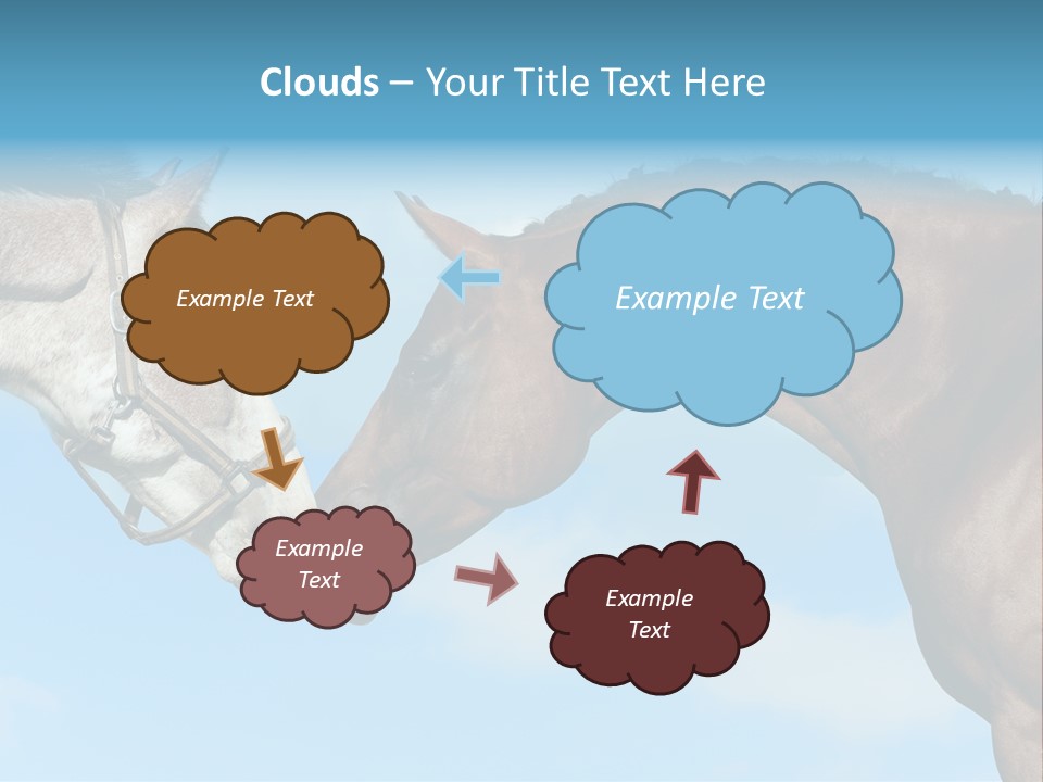 Friendship Blue Power PowerPoint Template