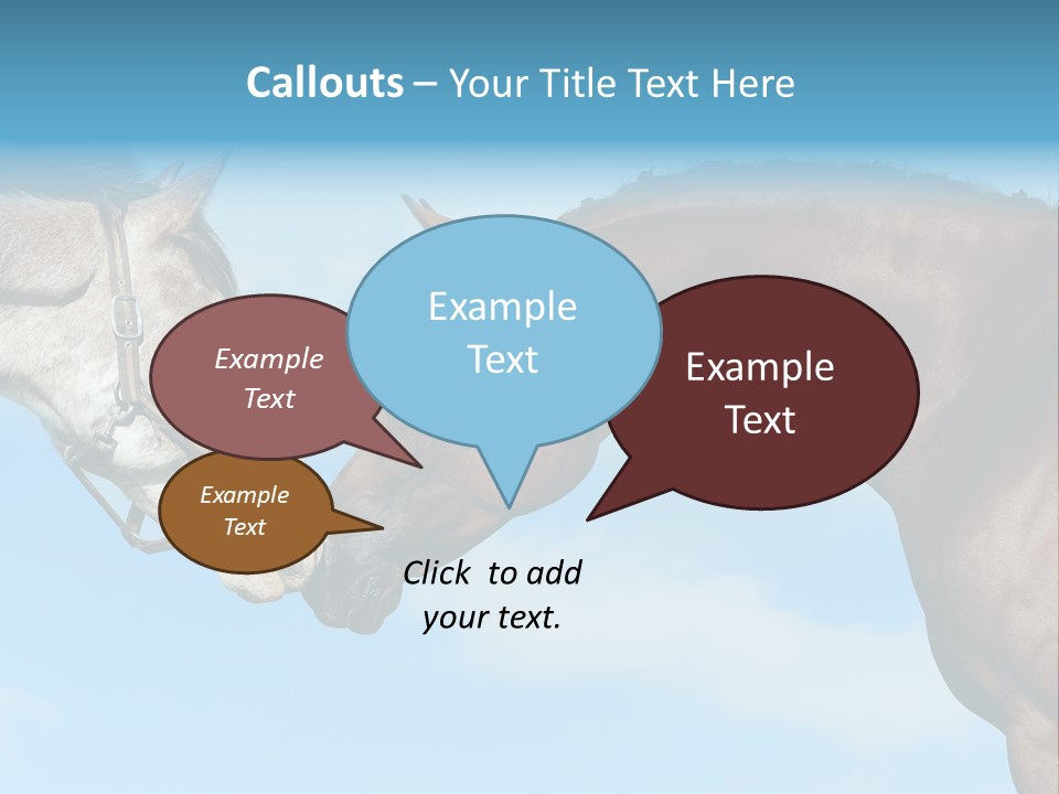 Friendship Blue Power PowerPoint Template