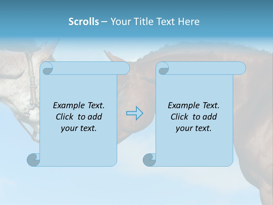 Friendship Blue Power PowerPoint Template