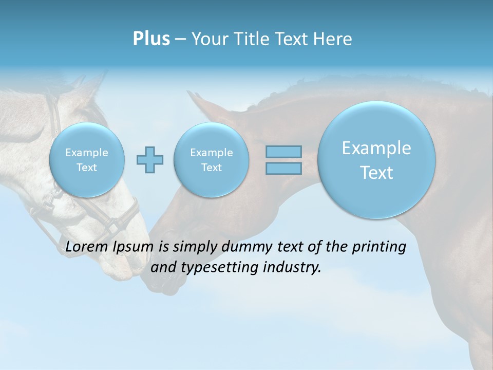 Friendship Blue Power PowerPoint Template