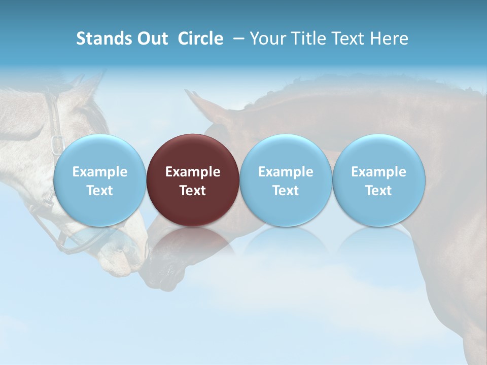 Friendship Blue Power PowerPoint Template