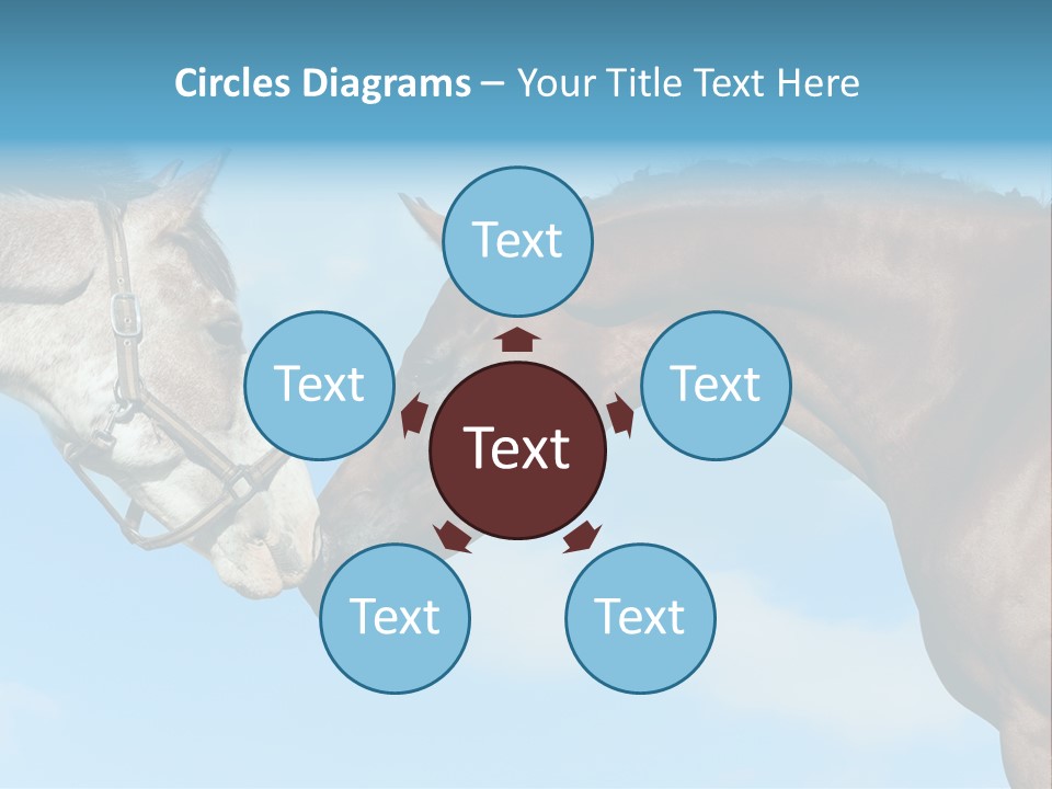 Friendship Blue Power PowerPoint Template