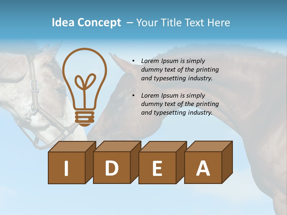 Friendship Blue Power PowerPoint Template