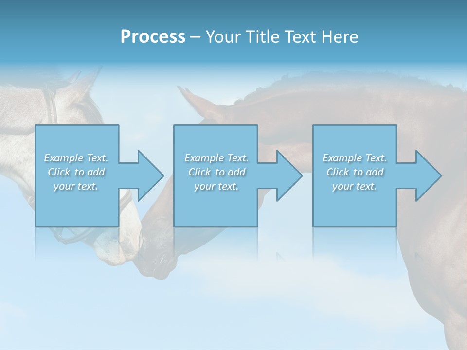 Friendship Blue Power PowerPoint Template