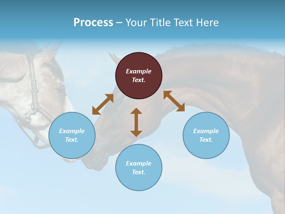 Friendship Blue Power PowerPoint Template