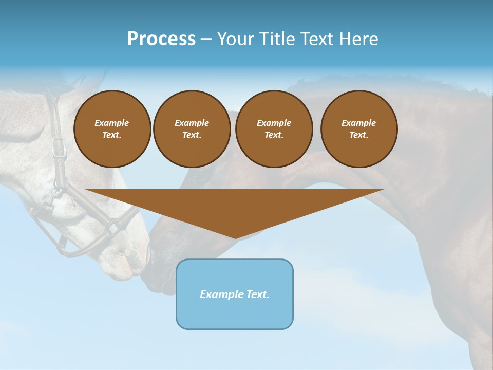 Friendship Blue Power PowerPoint Template