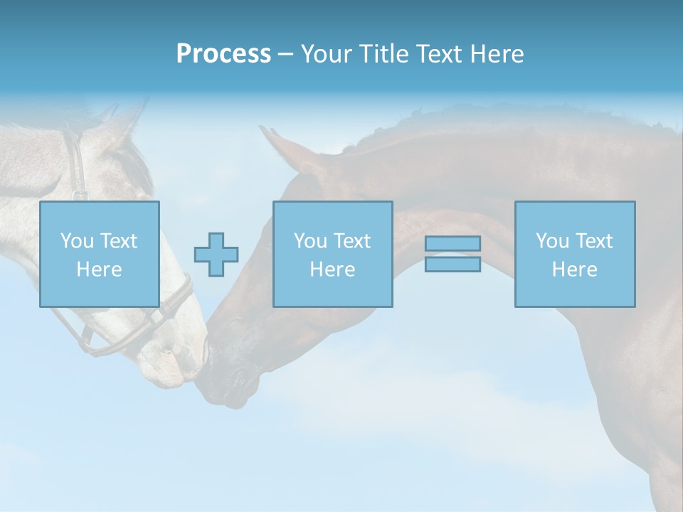 Friendship Blue Power PowerPoint Template