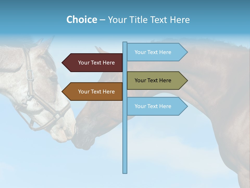 Friendship Blue Power PowerPoint Template