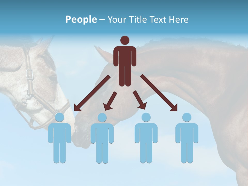 Friendship Blue Power PowerPoint Template