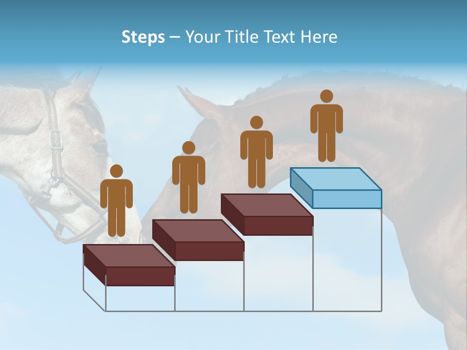 Friendship Blue Power PowerPoint Template