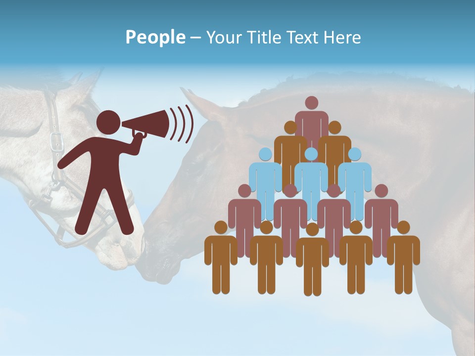 Friendship Blue Power PowerPoint Template