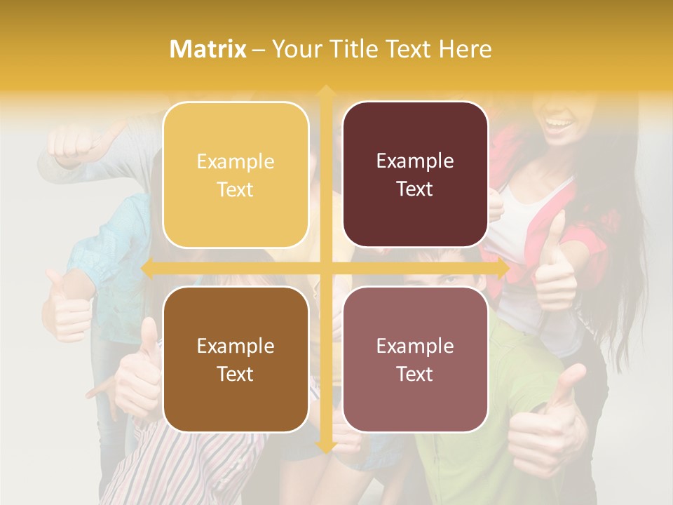 Portrait Person Friends PowerPoint Template