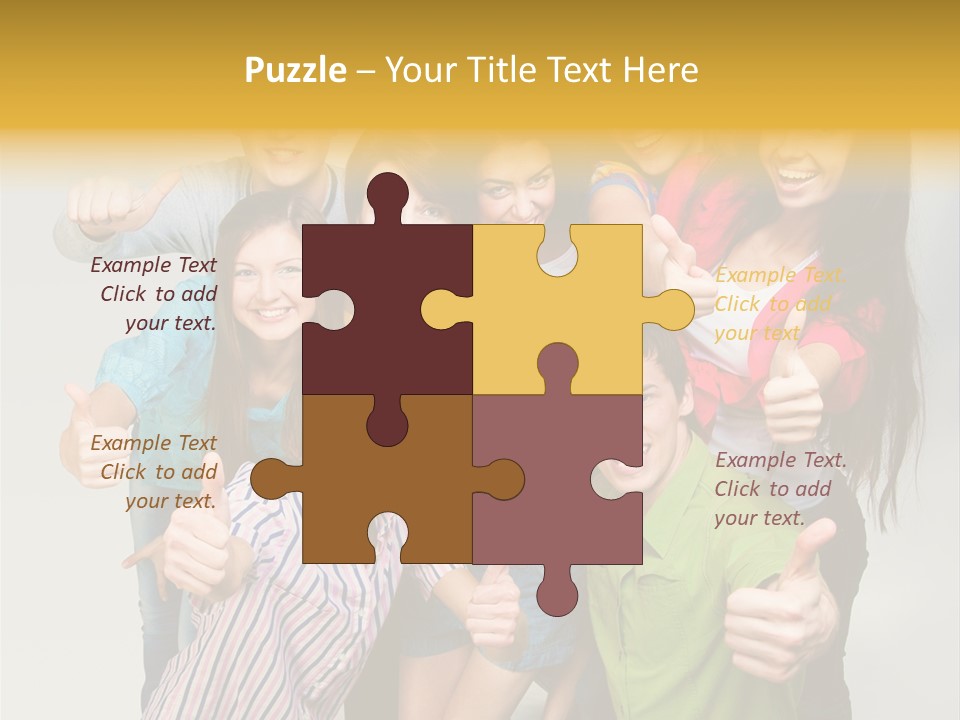 Portrait Person Friends PowerPoint Template