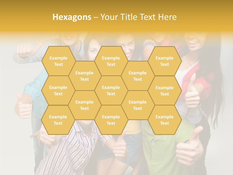 Portrait Person Friends PowerPoint Template