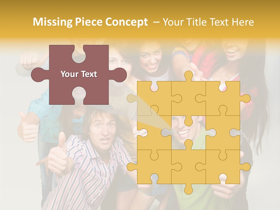 Portrait Person Friends PowerPoint Template