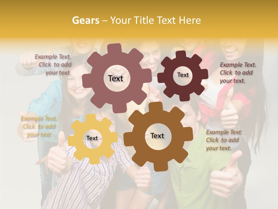 Portrait Person Friends PowerPoint Template