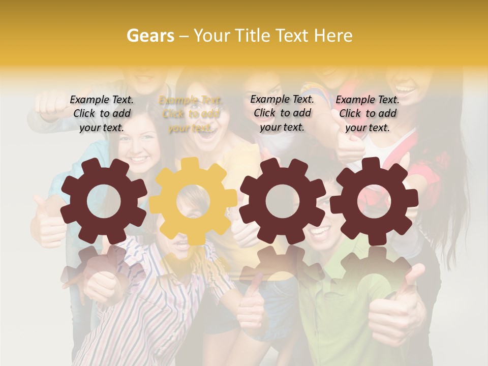 Portrait Person Friends PowerPoint Template