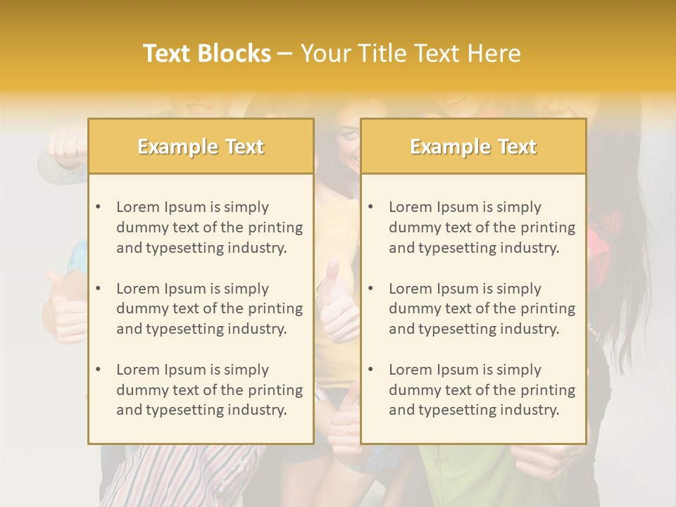 Portrait Person Friends PowerPoint Template