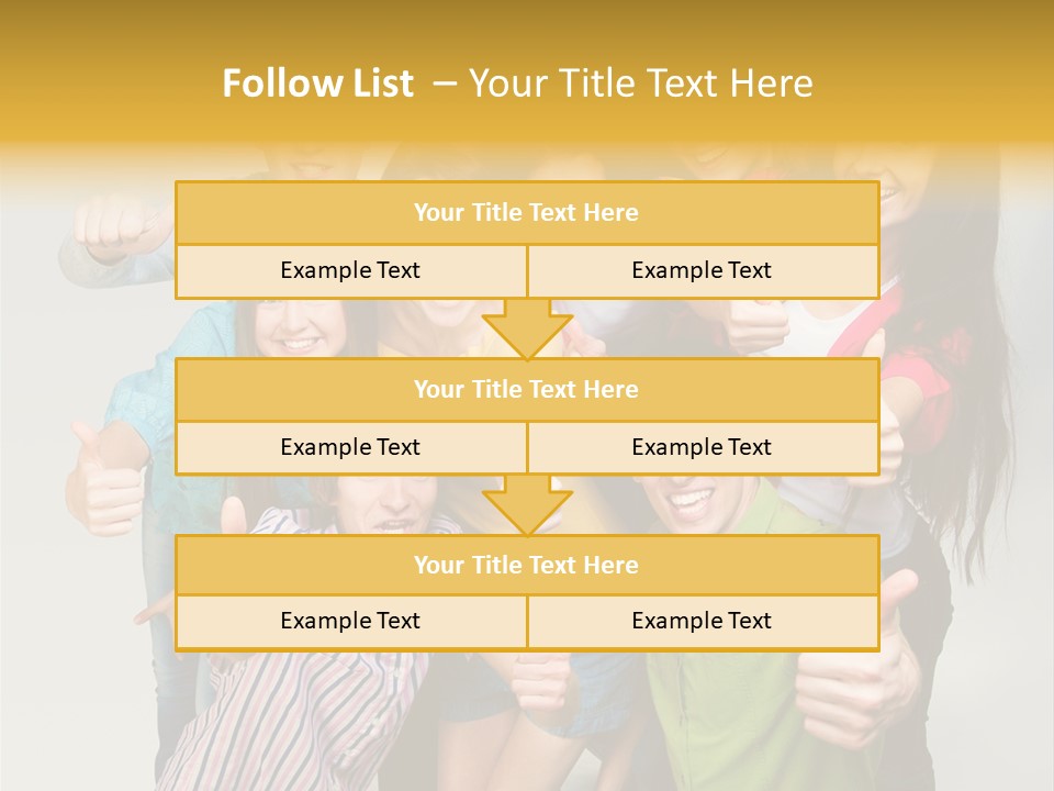 Portrait Person Friends PowerPoint Template